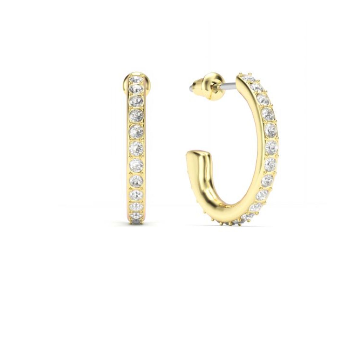 BLOOM CRYSTAL - Aros Eternity 18 mm – Baño Oro, Hipoalergénicos