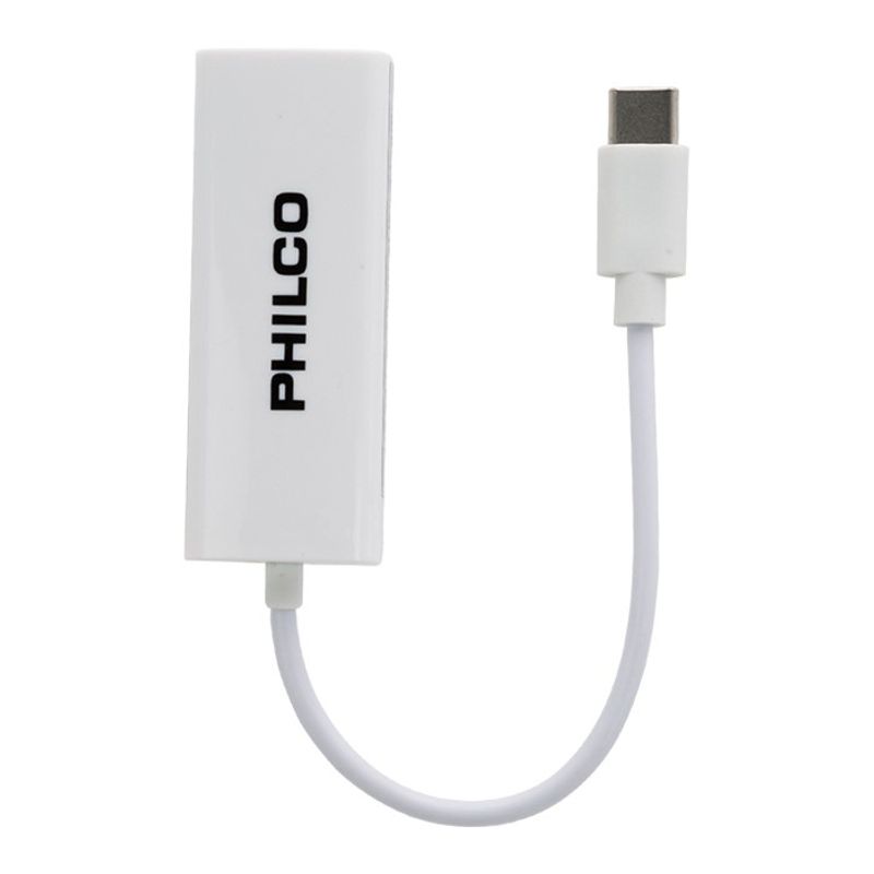 PHILCO - Adaptador Lan USB 3.1 Tipo C Ethernet Rj45 Philco