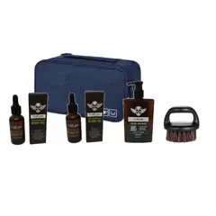 MAXCARE - Pack o Kit 2 Aceite Barba, Cepillo Barba Y Shampoo Barba, Barberia