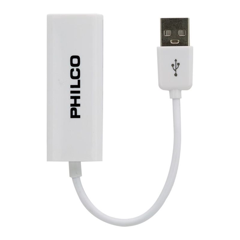 PHILCO - Adaptador Lan USB 2.0 Ethernet Rj45 Philco