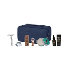 GENERICO - Kit o Pack Navaja Clasica Hisopo Jabón Afeitar Aceite Barba Barbero