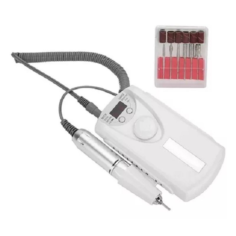 GENERICO - Set Torno Profesional Uñas Acrílica Manicure Pedicure 228206