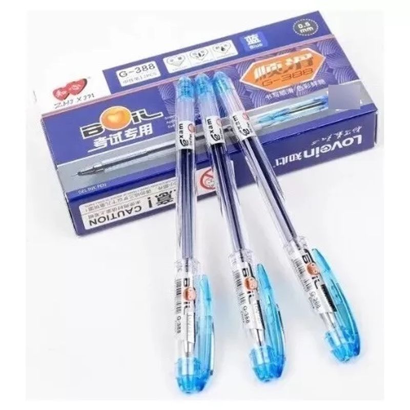 GENERICO - Pack 12 Lapices Gel Boligrafos Lapicero Lapiz 0.5mm 279001