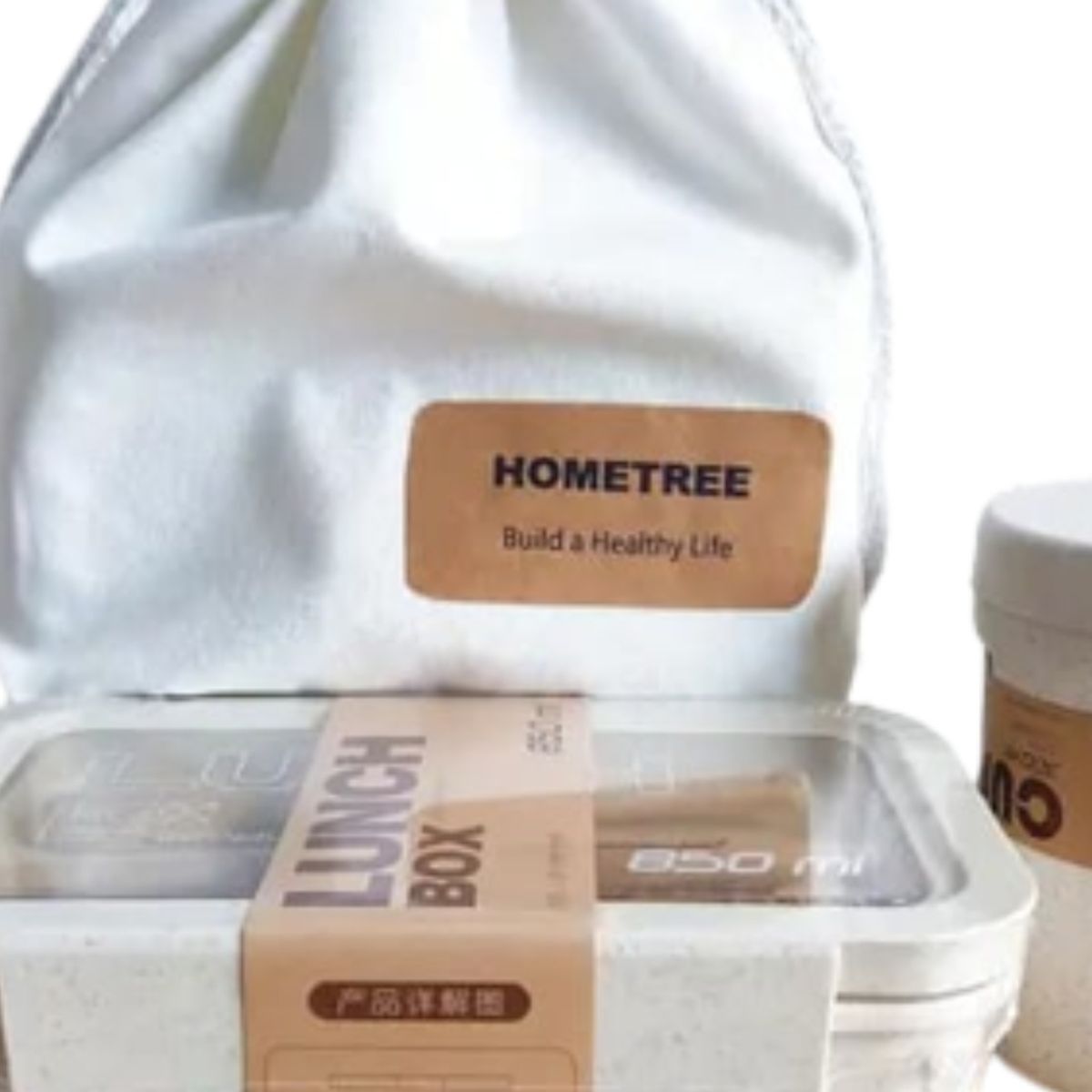 GENERICO - 3 Unids/set Lonchera Taza De Sopa C/cuchara Y Palitos Sushi.