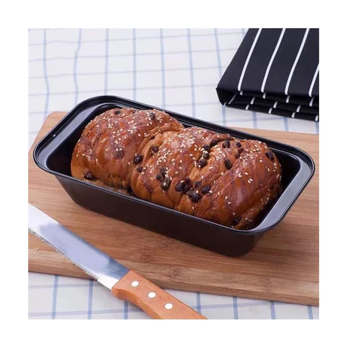 GENERICO - Molde Rectangular Antiadherente Reposteria Queques Pan 25cm