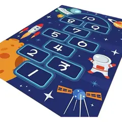 GENERICO - Alfombra Para Niños 120x170cm Astronauta