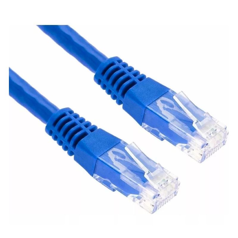 GENERICO - Cable Red Utp Cat 6 Lan 5 Mt Conector Funda Sellado Fabrica