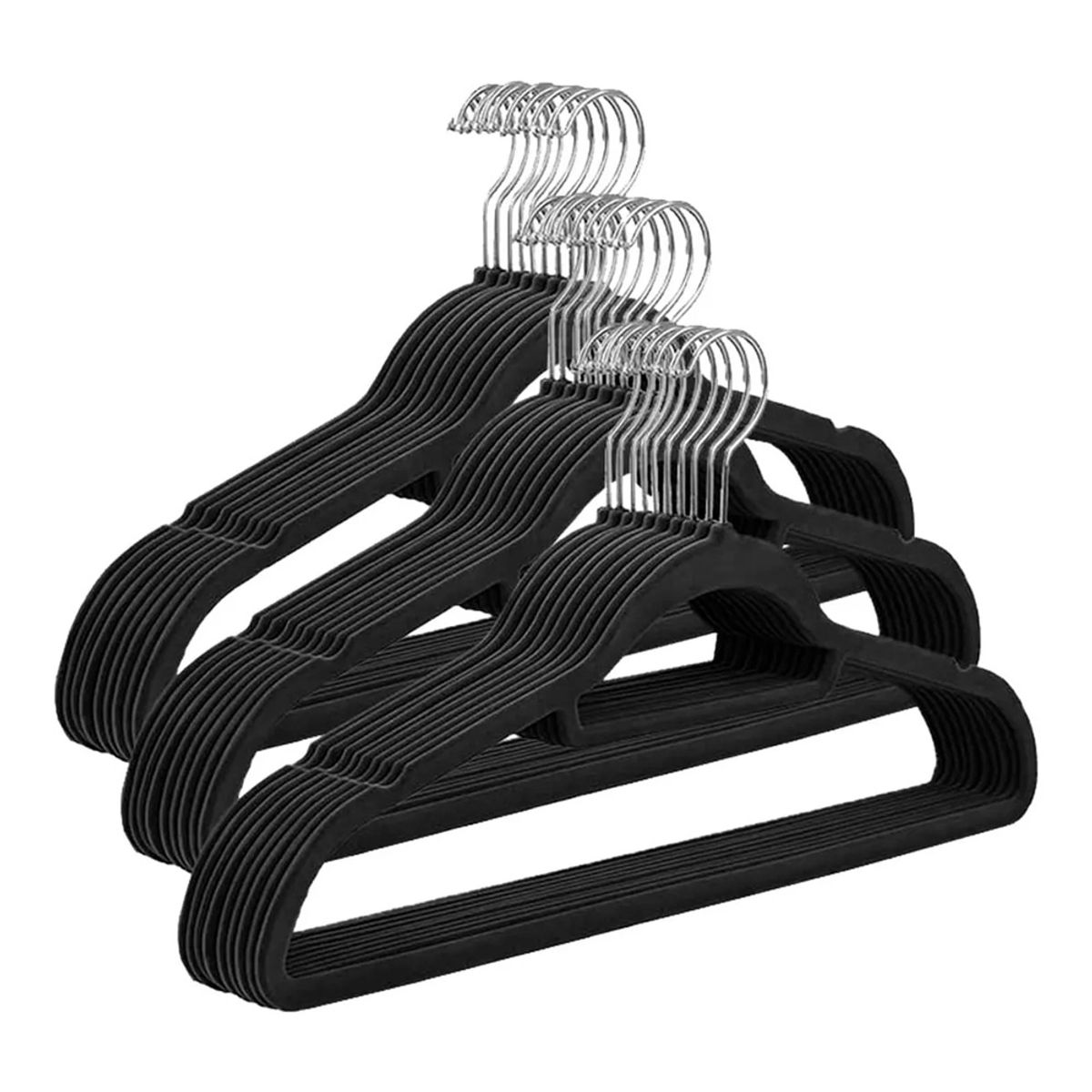 GENERICO - Colgadores De Ropa Set 30u Terciopelo Antideslizante