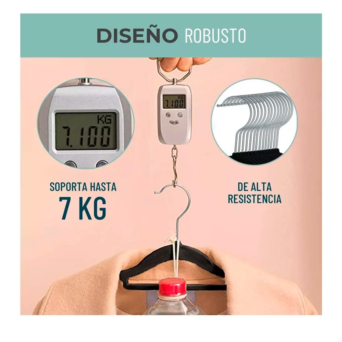 GENERICO - Colgadores De Ropa Set 30u Terciopelo Antideslizante