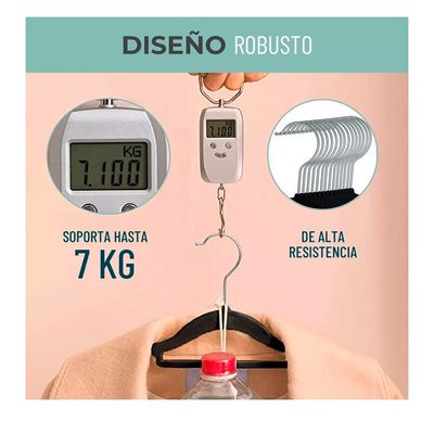 Imagen 2 del producto Colgadores De Ropa Set 30u Terciopelo Antideslizante