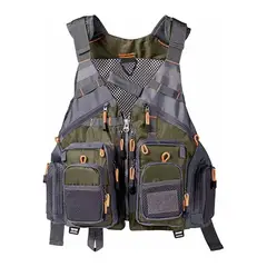 GENERICO - Chaleco De Pesca Con Mochila Pescador Mosca