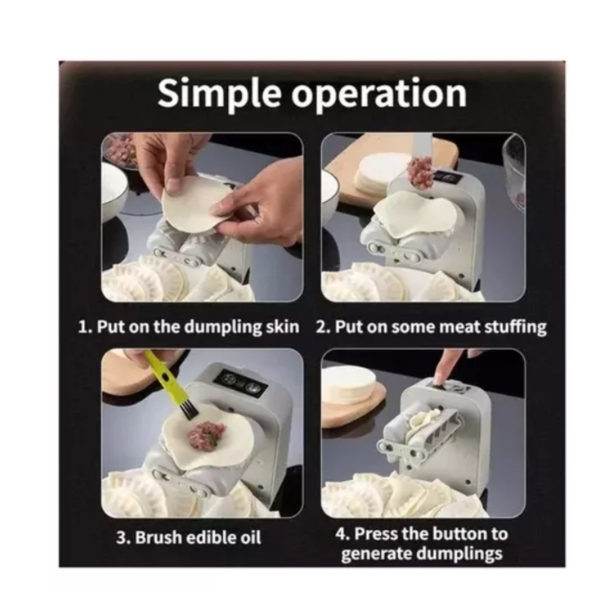GENERICO - Máquina Automática Para Hacer Gyoza Moldeada