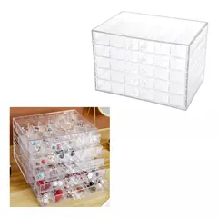 KUANGYE - Caja De Almacenamiento De Aretes De Acrílico Para Joyas