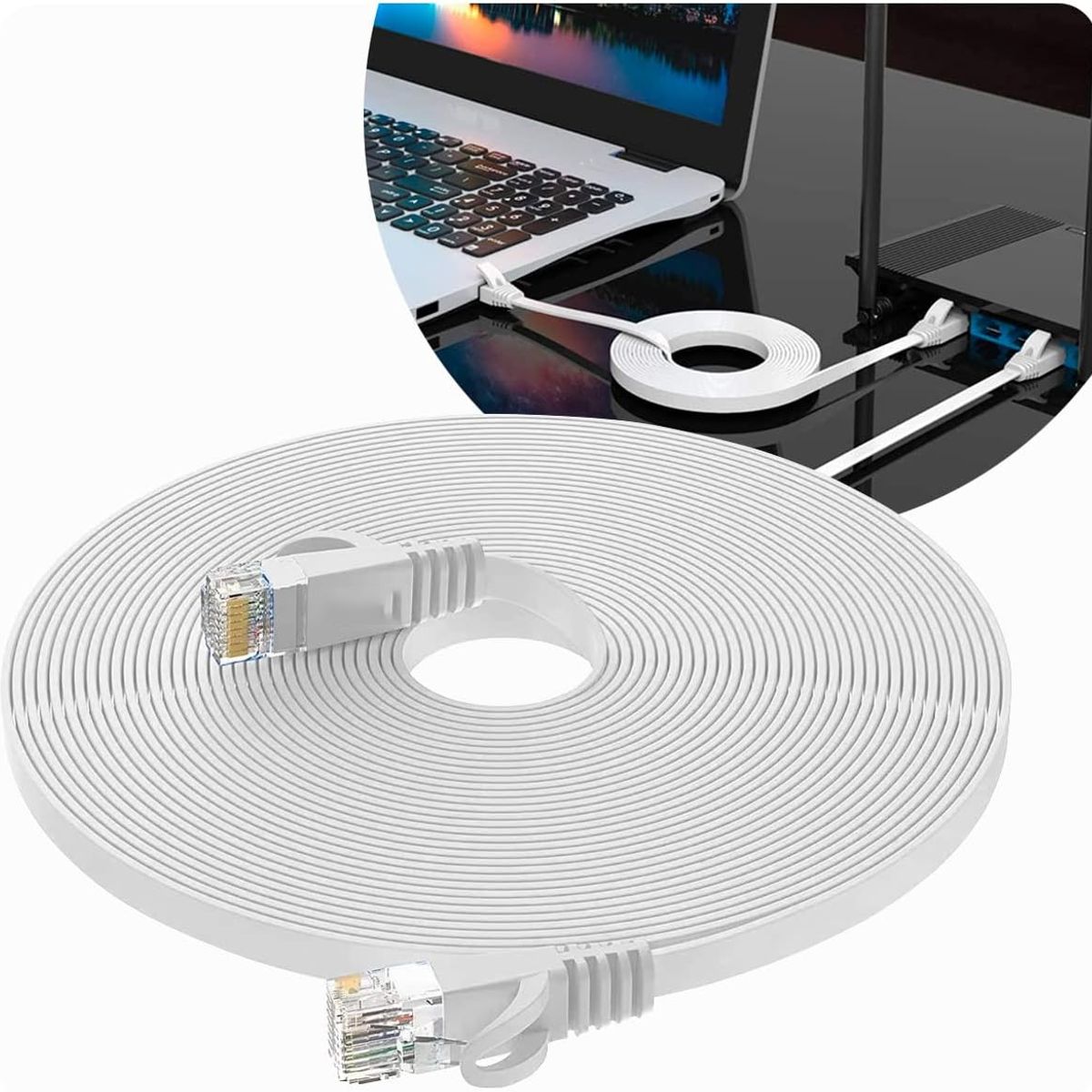 KUANGYE - Cable Giga Ethernet Cat7 Rj45 10gbps 15 Metros Kuangye