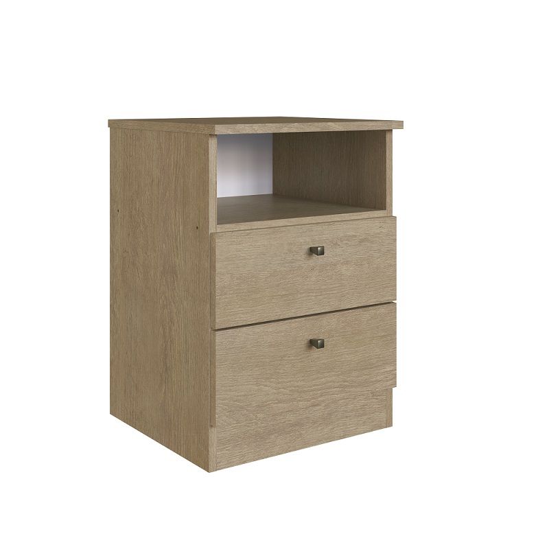 DF HOME - Velador Irlanda Brunne 2 Cajones