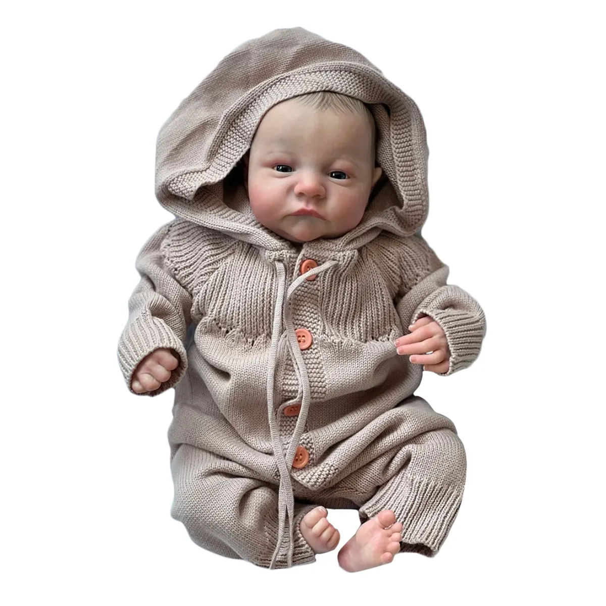 LIANYUN - Muñeca bebe reborn vinilo de silicona juguetes para 49cm