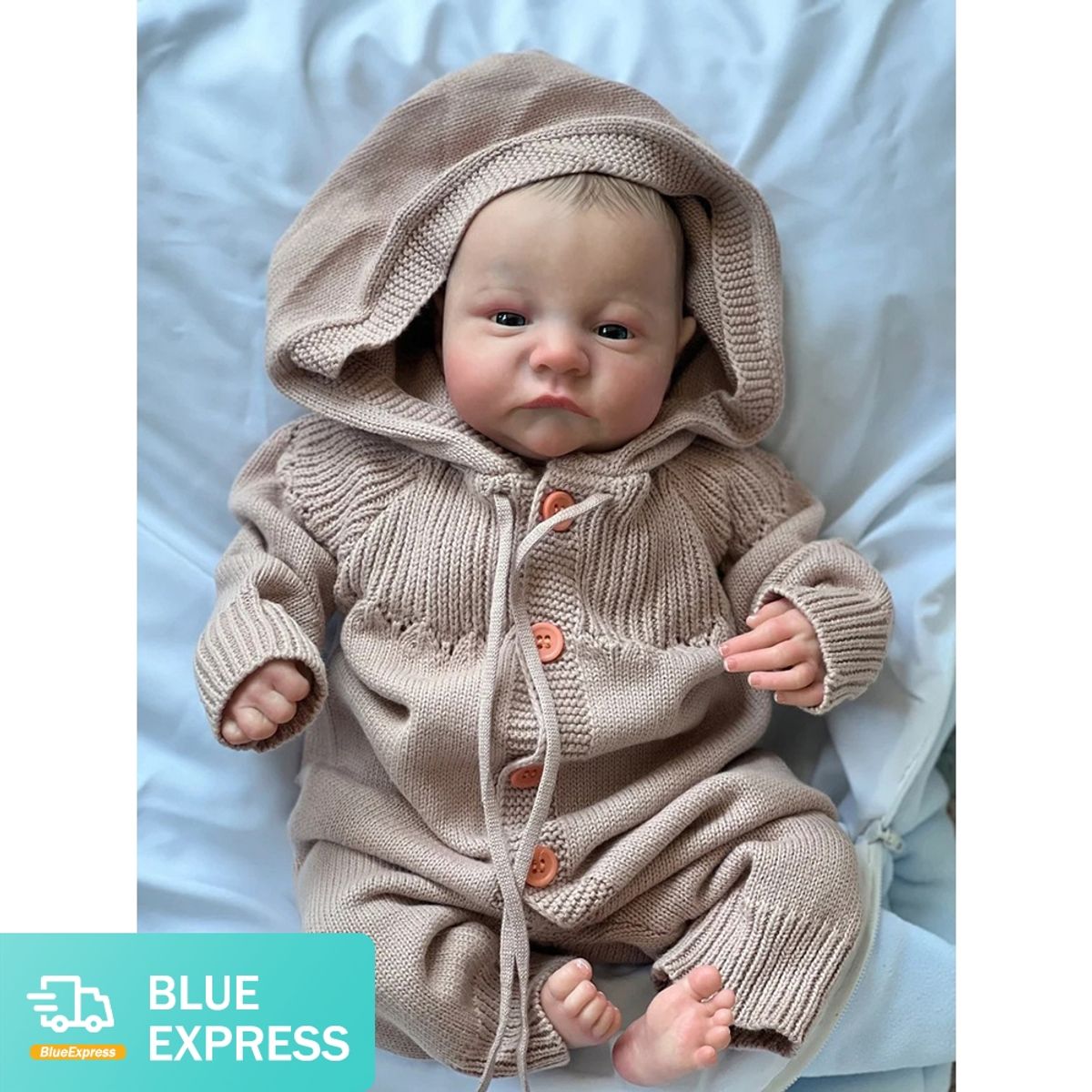 LIANYUN - Muñeca bebe reborn vinilo de silicona juguetes para 49cm