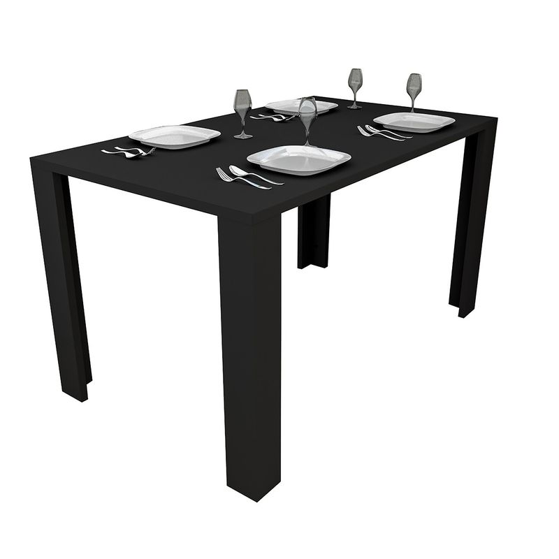 DF HOME - Mesa comedor Jantar Liv Negro