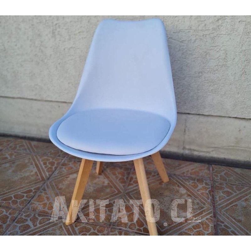 GENERICO - Silla Oak Asiento acolchado BEIGE