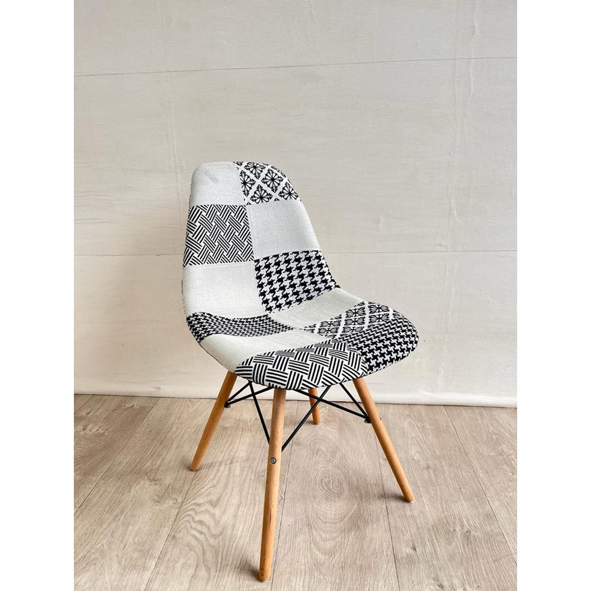 GENERICO - Silla Patchwork Lino BLANCONEGRO