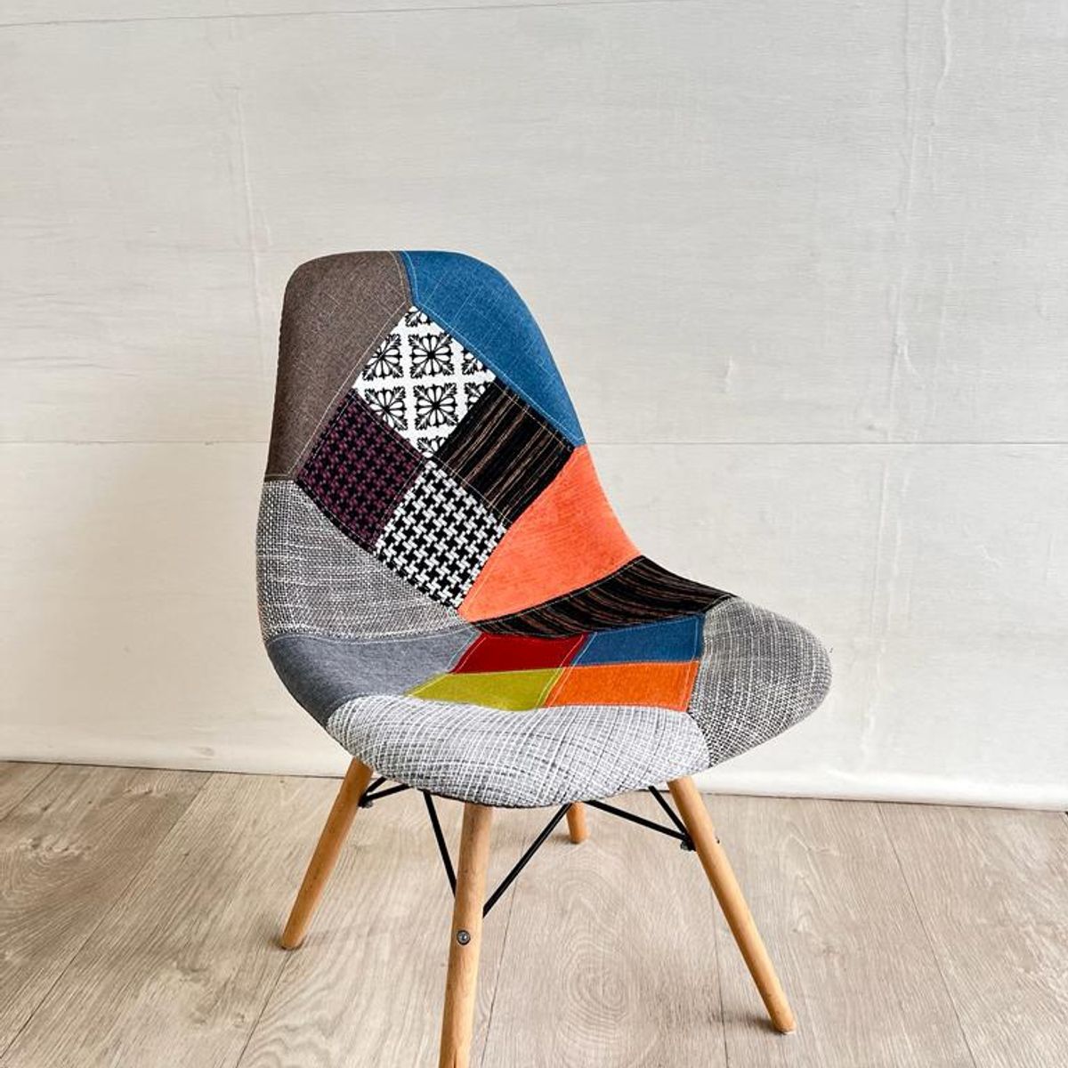 GENERICO - Silla Patchwork Lino NARANJO