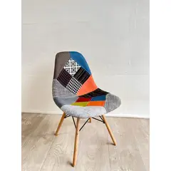 GENERICO - Silla Patchwork Lino NARANJO