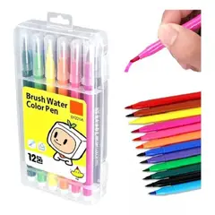 GENERICO - Lápices Acrílicos Marcadores 12 Colores Marker 279019