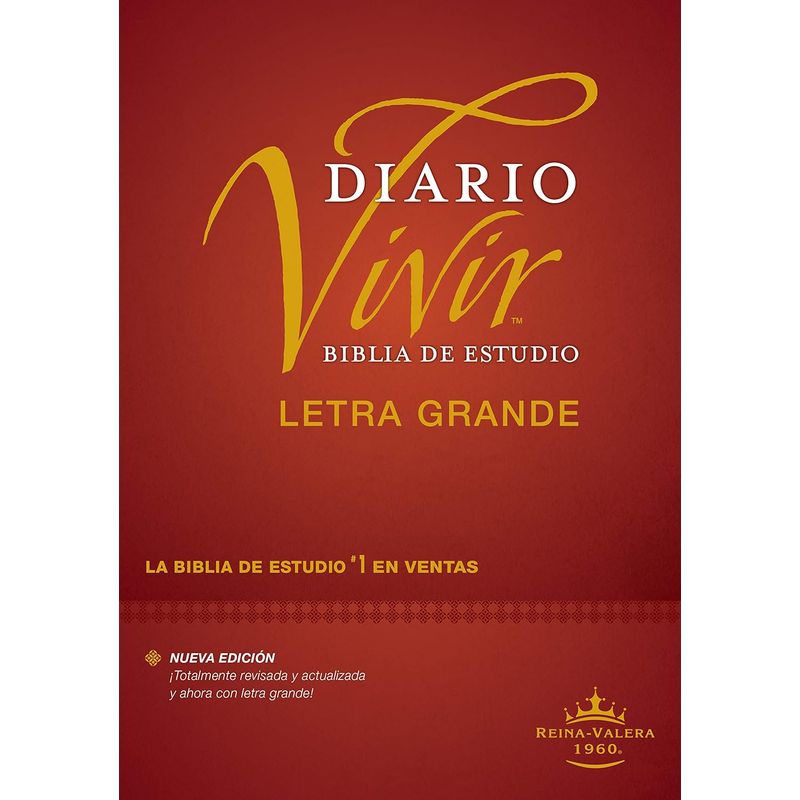 GENERICO - Biblia de Estudio Diario Vivir Reina Valera 1960 Letra Grande