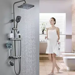 AIZO - Ducha Bronce 3 Funciones + LED Numérico Termostático
