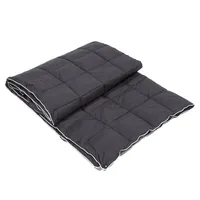 Manta Térmica Camping con Botones Tipo Poncho Negro