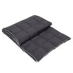 KANO - Manta Térmica Camping con Botones Tipo Poncho Negro