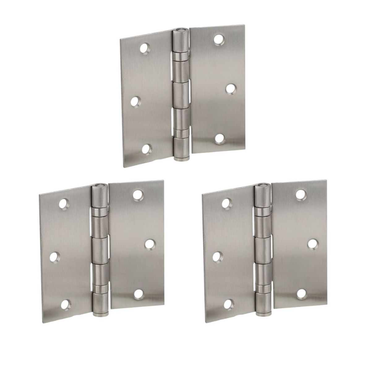 ODIS - Pack 3 Bisagras Fierro Odis Con Rodamiento 3,5”×3,5”×2,2mm - Plata