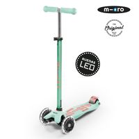 Scooter Maxi Deluxe LED Menta, Niños 5 a 12 años