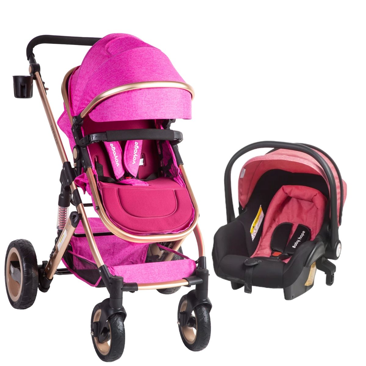 VOYAGE - Coche Travel System Atenas Fucsia