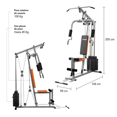 Imagen 2 del producto Home Gym Multifuncional TF-3000 Gris