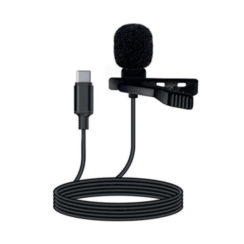 MOTOMO - Microfono Externo Motomo Jh-042 Tipo C Negro