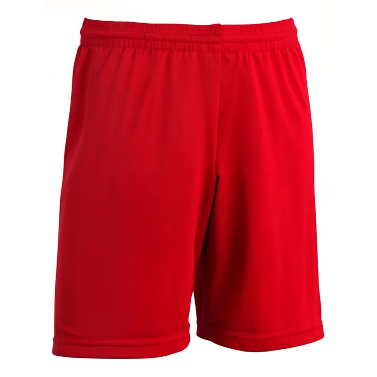 DRB - Short De Futbol Rojo Liso Costuras Reforzadas