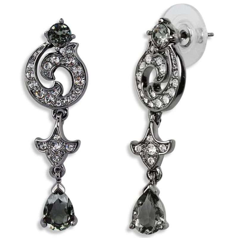BLOOM CRYSTAL - Aros colgantes Elizabeth  con cristales de Swarovski