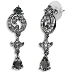 BLOOM CRYSTAL - Aros colgantes Elizabeth con cristales de Swarovski