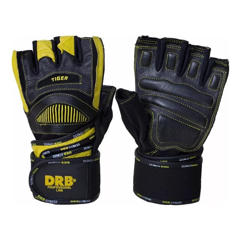 DRB - Guantes Fitness Gym Profesional Cuero Drb Tiger