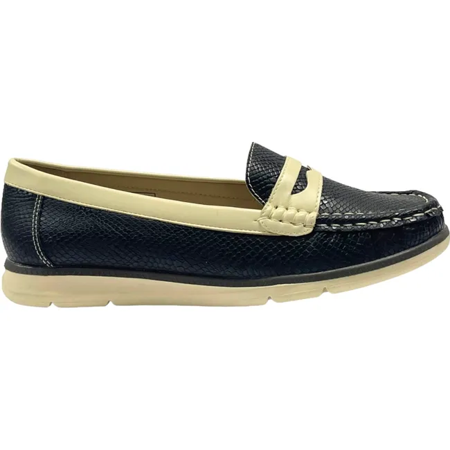 DETOGNI - Mocasín Mujer Negro Josefina Detogni DETOGNI