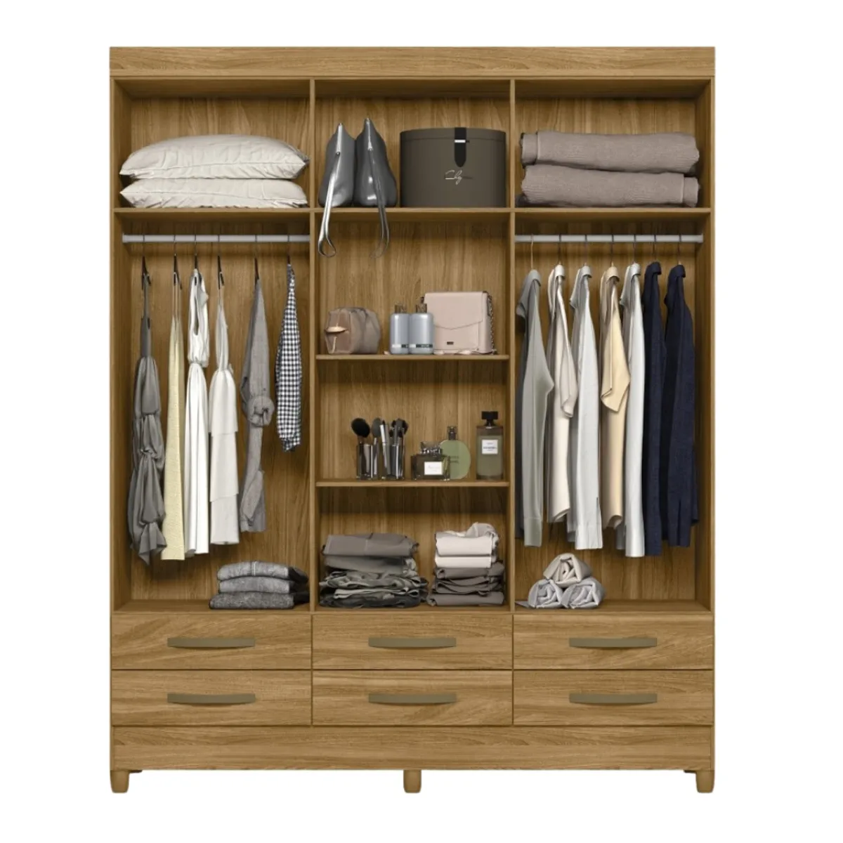 ROCH LTDA - CLOSET SIENA 6 PUERTAS 6 CAJONES M-397