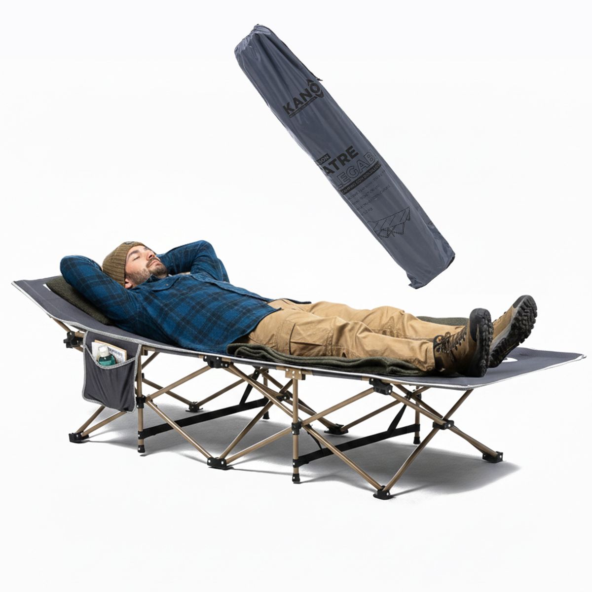 KANO - Catre Plegable Kano Dickson Cama Para Camping