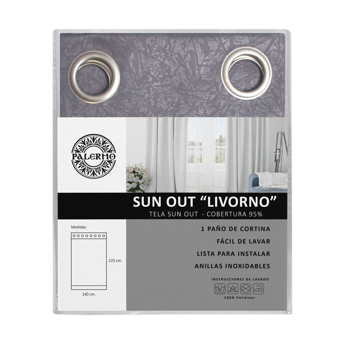 PALERMO - CORTINA CONFECCIONADA LIVORNO