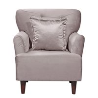 Sillon 1c York Felpa Beige 75x55x95