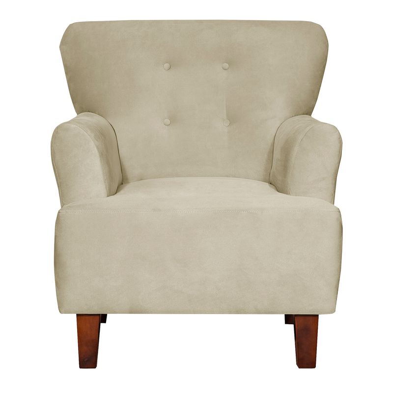 MASEL - Sillon  1c York Felpa Beige  75x55x95