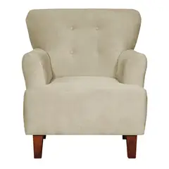 MASEL - Sillon 1c York Felpa Beige 75x55x95