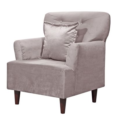 Imagen 2 del producto Sillon 1c York Felpa Beige 75x55x95