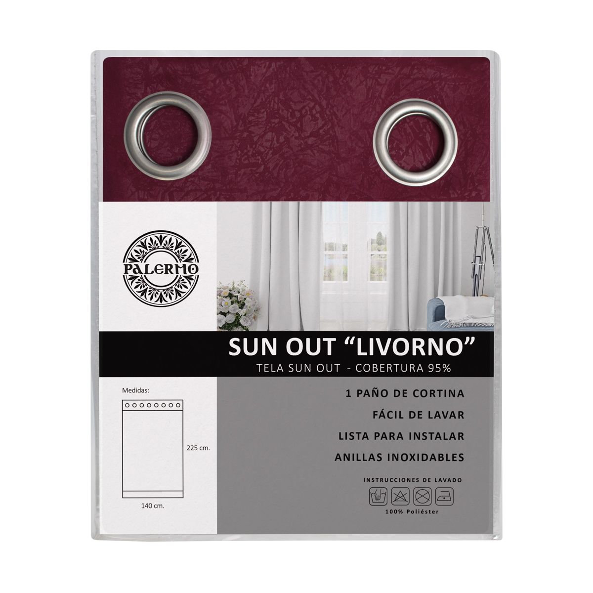 PALERMO - CORTINA CONFECCIONADA LIVORNO