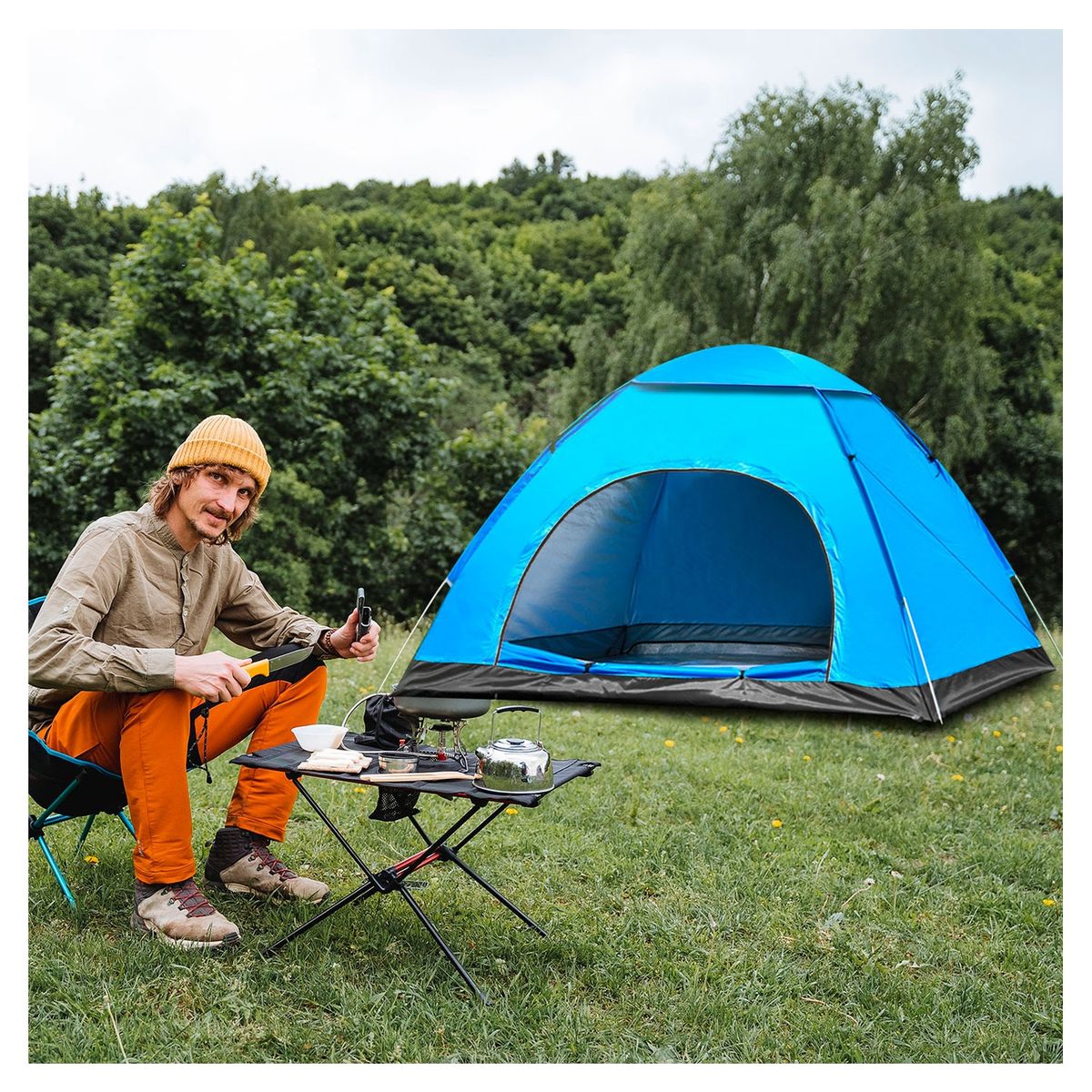 RUTTA - Carpa Camping 2 Personas Azul